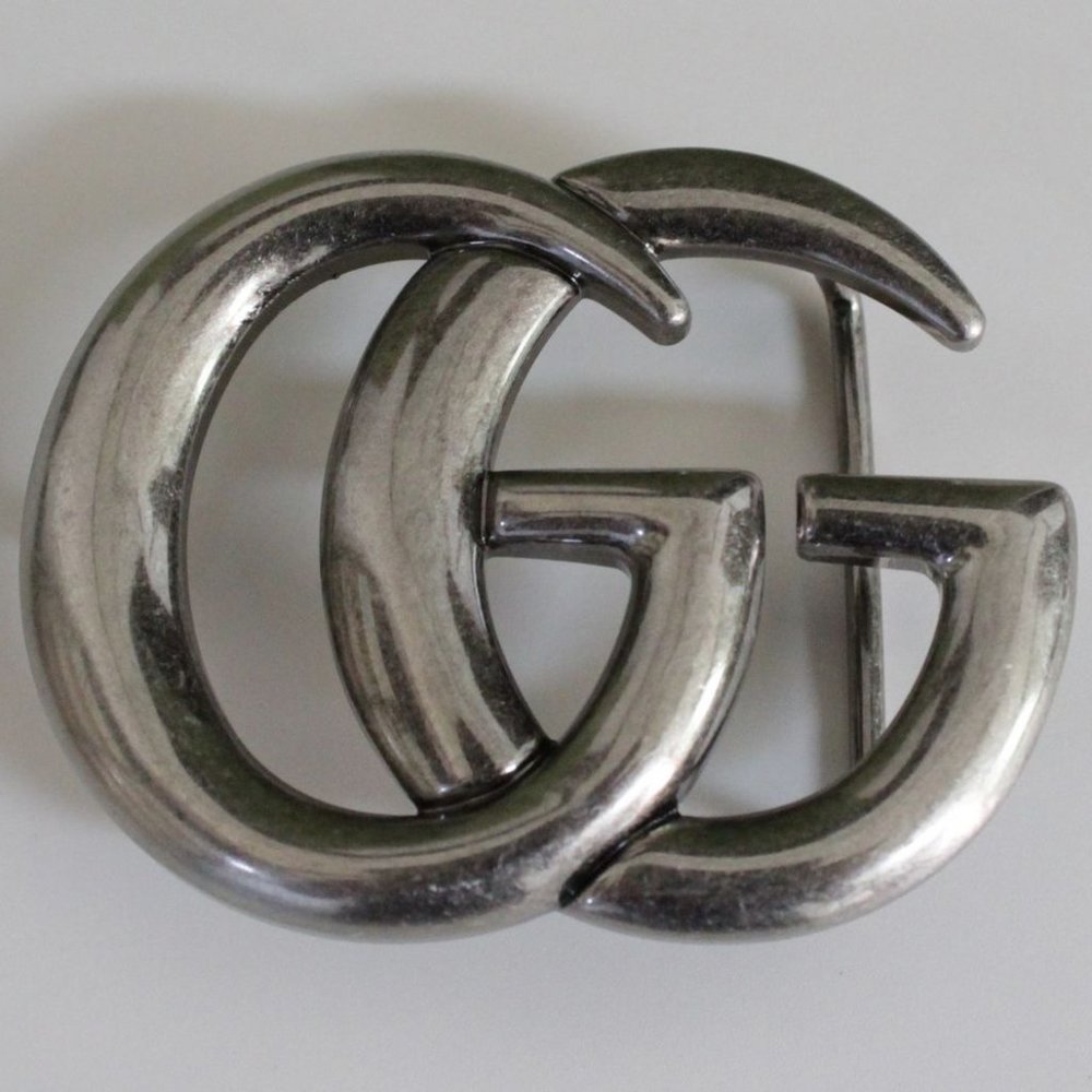 Gucci Double-G Buckle Silver